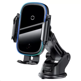 Suport auto Baseus Light Electric cu încărcare wireless 15W negru Suport auto Baseus Light Electric cu încărcare wireless 15W negru