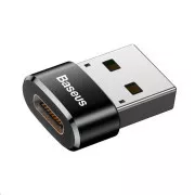 Adaptor Baseus USB tată la USB-C mamă 5A, negru