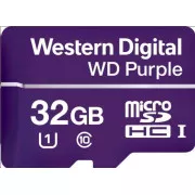 Card WD MicroSDHC 32GB Violet WDD032G1P0C Clasa 10, 16TBW