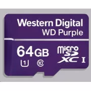 Card WD MicroSDXC 64 GB violet WDD064G1P0C clasa 10, 16 TBW