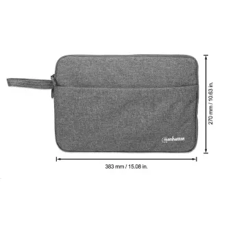 Husă pentru laptop MANHATTAN Seattle, se potrivește cu ecrane late de până la 14,5 inchi, 383 x 270 x 30 mm, gri Husă pentru laptop MANHATTAN Seattle, se potrivește cu ecrane late de până la 14,5 inchi, 383 x 270 x 30 mm, gri