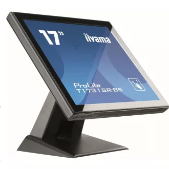 Monitor tactil Iiyama ProLite T1731SR-W5, 43,2 cm (17 inchi), AT negru Monitor tactil Iiyama ProLite T1731SR-W5, 43,2 cm (17 inchi), AT negru