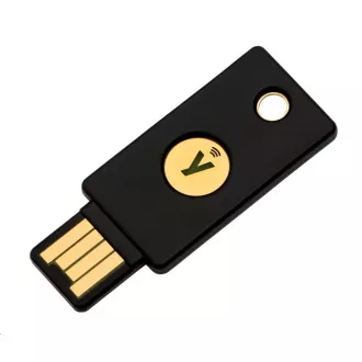 YubiKey 5 NFC - USB-A, cheie/token cu autentificare multifactor (NFC, MIFARE), OpenPGP și suport pentru Smart Card (2FA)