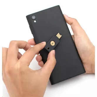 YubiKey 5 NFC - USB-A, cheie/token cu autentificare multifactor (NFC, MIFARE), OpenPGP și suport pentru Smart Card (2FA)