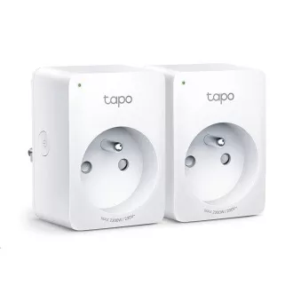 TP-Link Tapo P100(2-pachet) mini-închidere WiFi inteligentă (2300W, 10A, 2, 4 GHz, BT)