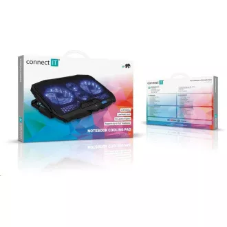 CONNECT IT Pad de răcire pentru laptop, negru CONNECT IT Pad de răcire pentru laptop, negru