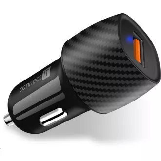 CONECTAȚI-O Încărcător auto InCarz QUICK CHARGE 3.0, 1x USB-A, 3 A, carbon CONECTAȚI-O Încărcător auto InCarz QUICK CHARGE 3.0, 1x USB-A, 3 A, carbon