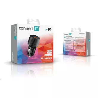 CONECTAȚI-O Încărcător auto InCarz QUICK CHARGE 3.0, 1x USB-A, 3 A, carbon CONECTAȚI-O Încărcător auto InCarz QUICK CHARGE 3.0, 1x USB-A, 3 A, carbon