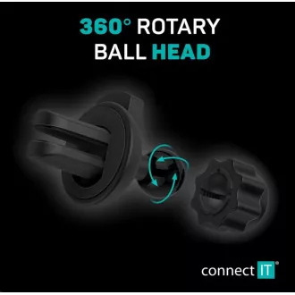 CONNECT IT Suport auto universal InCarz SPIDER, pentru grila, negru-argintiu