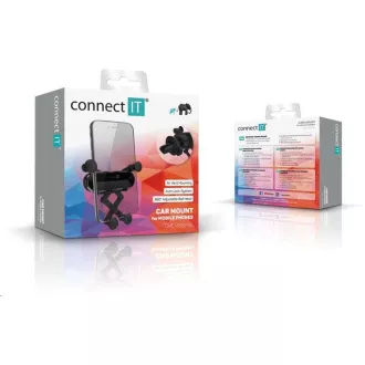 CONNECT IT Suport auto universal InCarz SPIDER, pentru grila, negru-argintiu