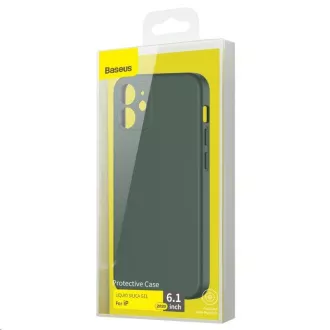 Husă de protecție Baseus Liquid Silica Gel pentru Apple iPhone 12 6.1'' Verde închis Husă de protecție Baseus Liquid Silica Gel pentru Apple iPhone 12 6.1'' Verde închis