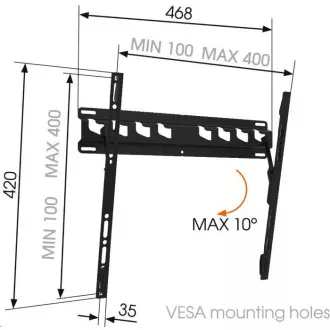 Vogel's MA3010 - Suport TV cu înclinare M