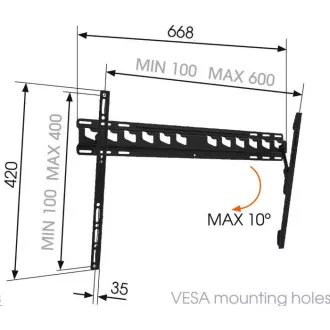 Vogel's MA4010 - Suport TV cu înclinare L