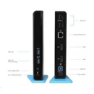 iTec USB 3.0 / USB-C Dual HDMI Docking Station iTec USB 3.0 / USB-C Dual HDMI Docking Station