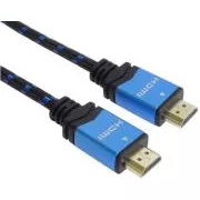 Cablu PremiumCord Ultra HDTV 4K@60Hz HDMI 2.0b metal+conectori placați cu aur 0,5 m