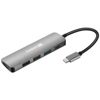 Stație de andocare Sandberg USB-C -> HDMI + 3x USB + PD 100W