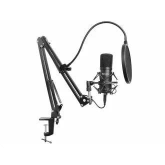 Set microfon Sandberg pentru streaming, USB, negru