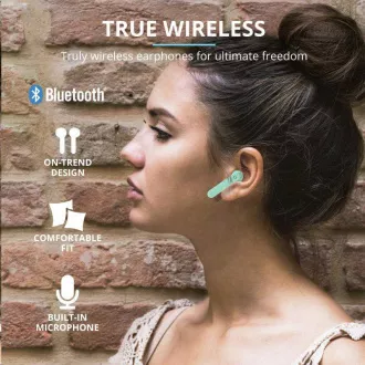 Căști fără fir Bluetooth TRUST Primo Touch - mentă Căști fără fir Bluetooth TRUST Primo Touch - mentă