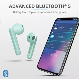 Căști fără fir Bluetooth TRUST Primo Touch - mentă Căști fără fir Bluetooth TRUST Primo Touch - mentă