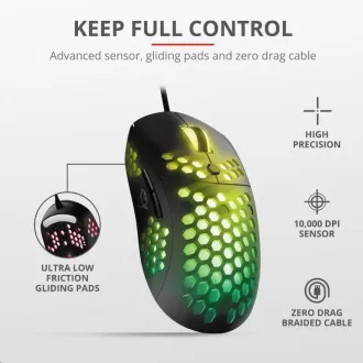 Mouse pentru gaming TRUST GXT 960 Graphin Mouse pentru gaming ultra-ușor