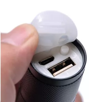 Lanternă LED reîncărcabilă Solight, 300lm, Cree, focus, Li-Ion, încărcare USB, power bank
