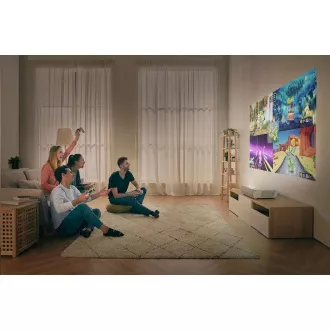Televizor de proiecție Optoma Laser CinemaX P2 (DLP, LASER, FULL 3D, UHD, 3 000 ANSI, HDMI, RJ45, difuzor 2x10W)