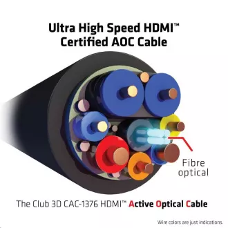 Cablu Club3D Cablu AOC certificat HDMI™ ultra rapid 8K60Hz, 4K120Hz, 10m