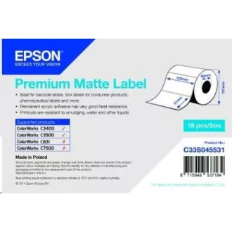 Rolă de etichete Epson, hârtie normală, 102x51mm