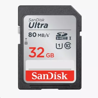 Card SDHC SanDisk 32GB Ultra (100MB/s Clasa 10 UHS-I)