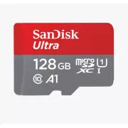 Card SanDisk MicroSDXC 128GB Ultra (100MB/s, Clasa 10, Android) + adaptor