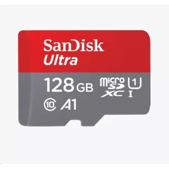 Card SanDisk MicroSDXC 128GB Ultra (100MB/s, Clasa 10, Android) + adaptor Card SanDisk MicroSDXC 128GB Ultra (100MB/s, Clasa 10, Android) + adaptor