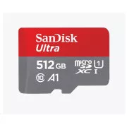 Card SanDisk MicroSDXC 512GB Ultra (100MB/s, Clasa 10, Android) + adaptor
