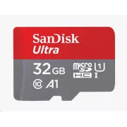 Card SanDisk MicroSDXC 32GB Ultra (120 MB/s, A1 Class 10 UHS-I, Android) + adaptor