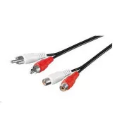 PREMIUMCORD Cablu de prelungire audio 2x Cinch - 2x Cinch (RCA, M/F) 5m