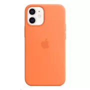 Husa din silicon APPLE iPhone 12 mini cu MagSafe - Kumquat