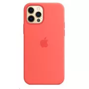 Husa din silicon APPLE iPhone 12/12 Pro cu MagSafe - Citrus roz