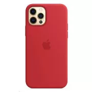 Husă din silicon APPLE iPhone 12/12 Pro cu MagSafe - (PRODUS) roșu