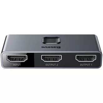 Splitter HDMI Baseus Matrix 2in1 / 1v2 gri Splitter HDMI Baseus Matrix 2in1 / 1v2 gri
