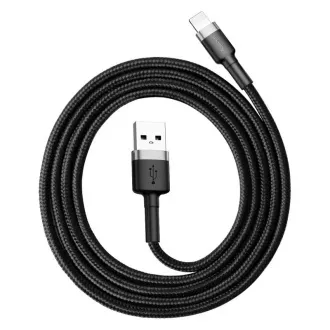 Cablu de date/încărcare USB Baseus Cafule pentru Lightning 2, 4A 0, 5m, gri-negru Cablu de date/încărcare USB Baseus Cafule pentru Lightning 2, 4A 0, 5m, gri-negru