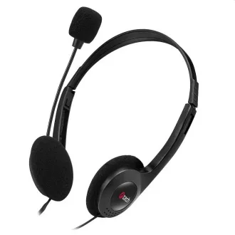 Căști C-TECH cu microfon MHS-03E, negru