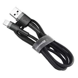 Cablu de date/încărcare USB Baseus Cafule pentru Lightning 2, 4A 3m, auriu-negru