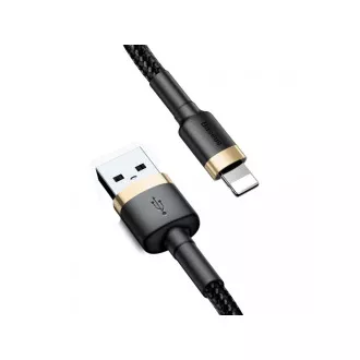 Cablu de date/încărcare USB Baseus Cafule pentru Lightning 2, 4A 3m, auriu-negru