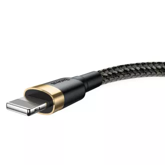 Cablu de date/încărcare USB Baseus Cafule pentru Lightning 2, 4A 3m, auriu-negru