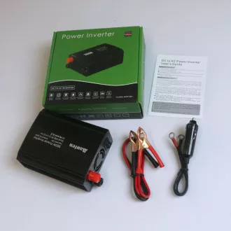 Convertor de tensiune EUROCASE DC / AC 12V / 230V, 300W, USB Convertor de tensiune EUROCASE DC / AC 12V / 230V, 300W, USB
