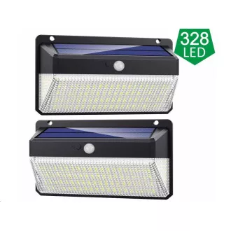 Lumină LED solară de exterior Viking M328 cu senzor de mișcare, set 2 buc Lumină LED solară de exterior Viking M328 cu senzor de mișcare, set 2 buc
