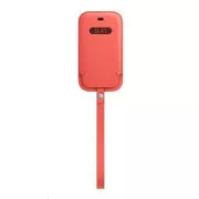 Husă din piele APPLE iPhone 12 mini cu MagSafe - Citrus roz