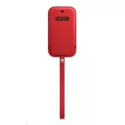 Husă din piele APPLE iPhone 12 mini cu MagSafe - (PRODUS) ROȘU