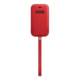 Husă din piele APPLE iPhone 12 mini cu MagSafe - (PRODUS) ROȘU