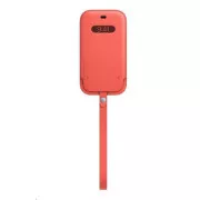 APPLE iPhone 12 | Manșon din piele 12 Pro cu MagSafe - Citrus roz
