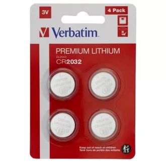 VERBATIM Baterie litiu CR2032 3V 4buc la pachet VERBATIM Baterie litiu CR2032 3V 4buc la pachet